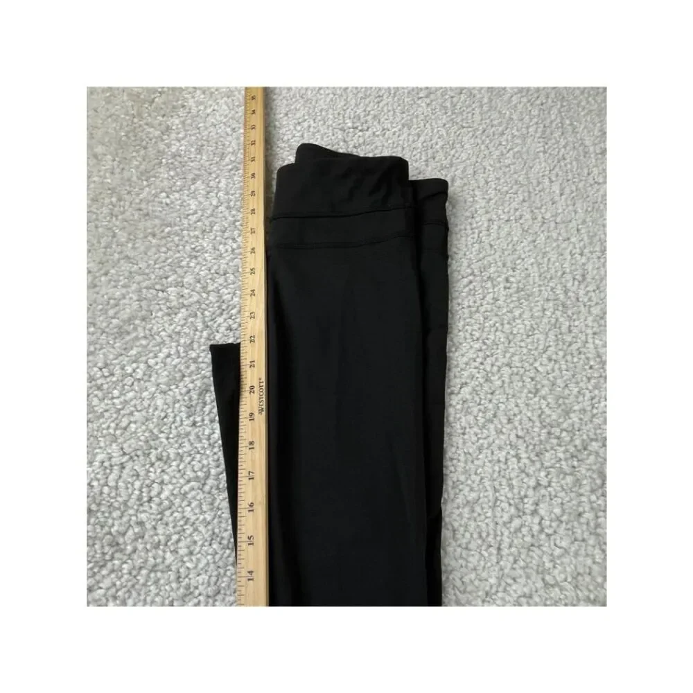 Lululemon Run Inspire Crop Legging Black Womens 6 FLAW